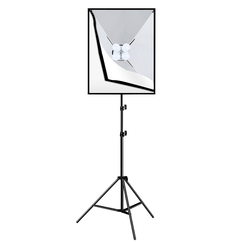 Puluz PU5071 Photo Studio Softbox 50x70cm Diffusor E27 LED LED -glühbirnen Leichtstativ -stativ -kamerazubehör - EU -stecker