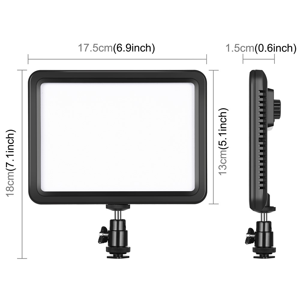 PULUZ PU4116 116LED 12W 3300-5600K Dimmable Photography Video Light Panel Fill-in Lamp for Camera-10