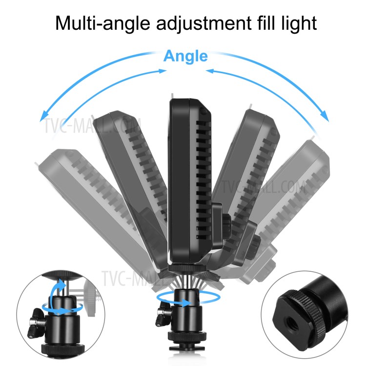 PULUZ PU4117 176 LED 12W 3300-5600K Dimmable Studio Luce Per Video E Riprese Fotografiche-6