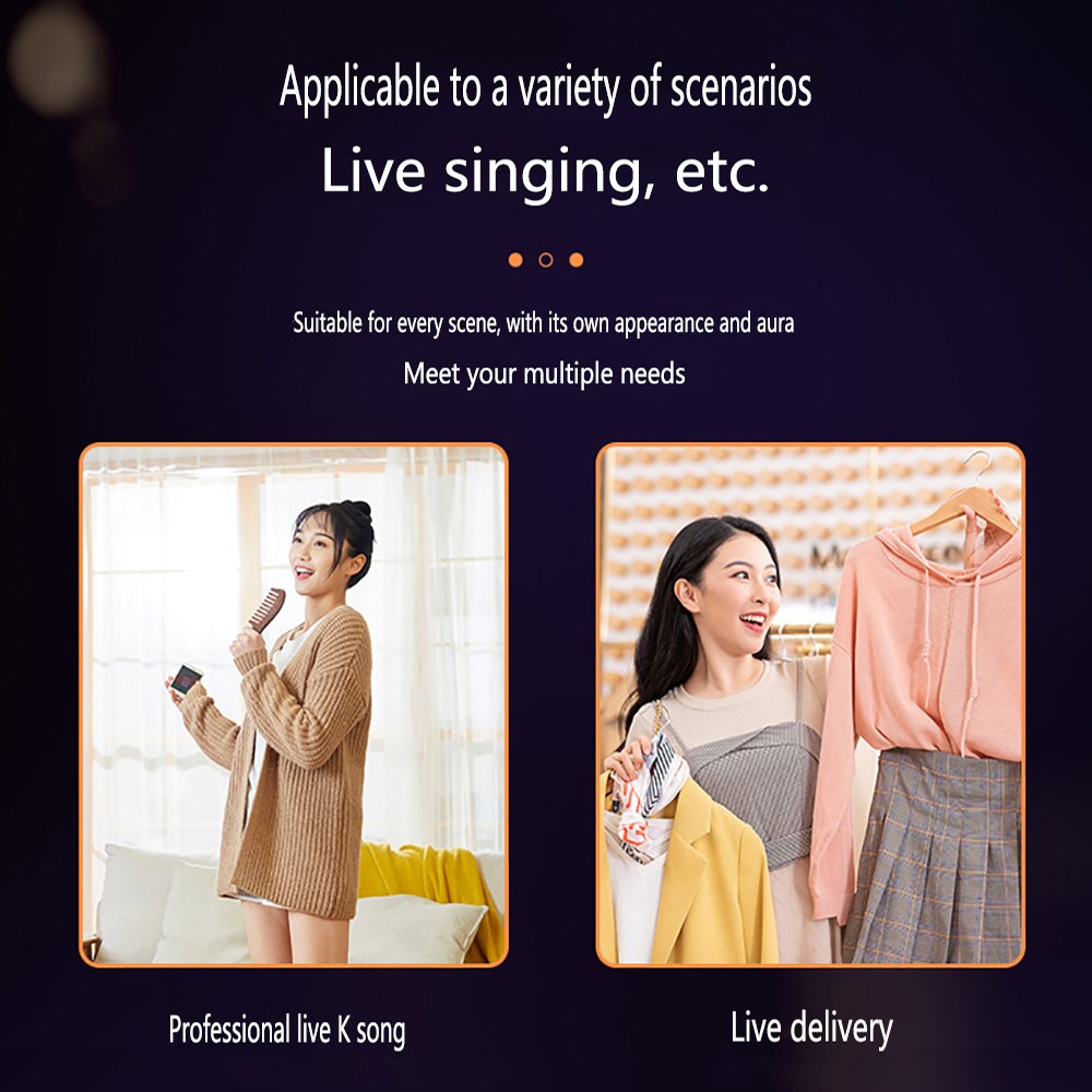 V12 Microphone Live Sound Card Mixer Sound Effect Processor Mic Accessories PC Smart Phone Live-Stream Audio Device-8