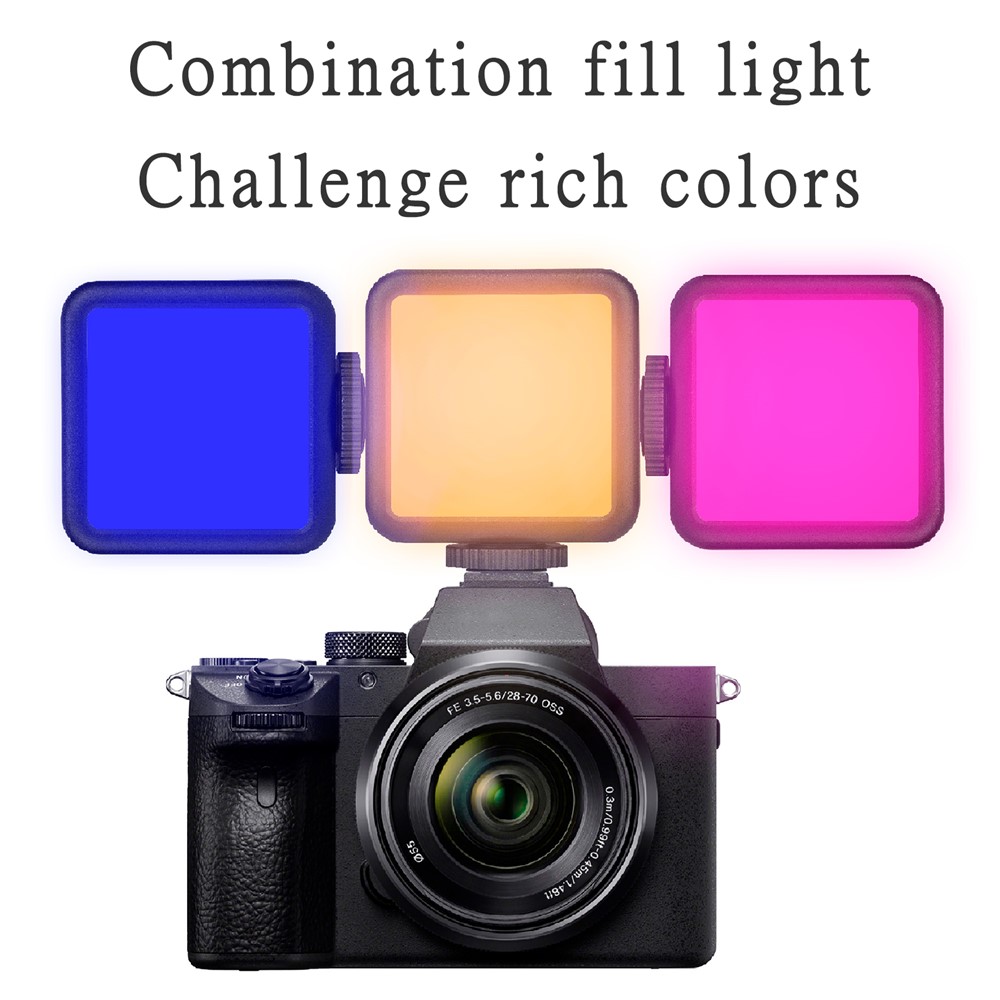 ADAI R60 Mini RBG Livestreaming Colorful Fill Light Ambient Lighting for Video/Vlog/Photography-4