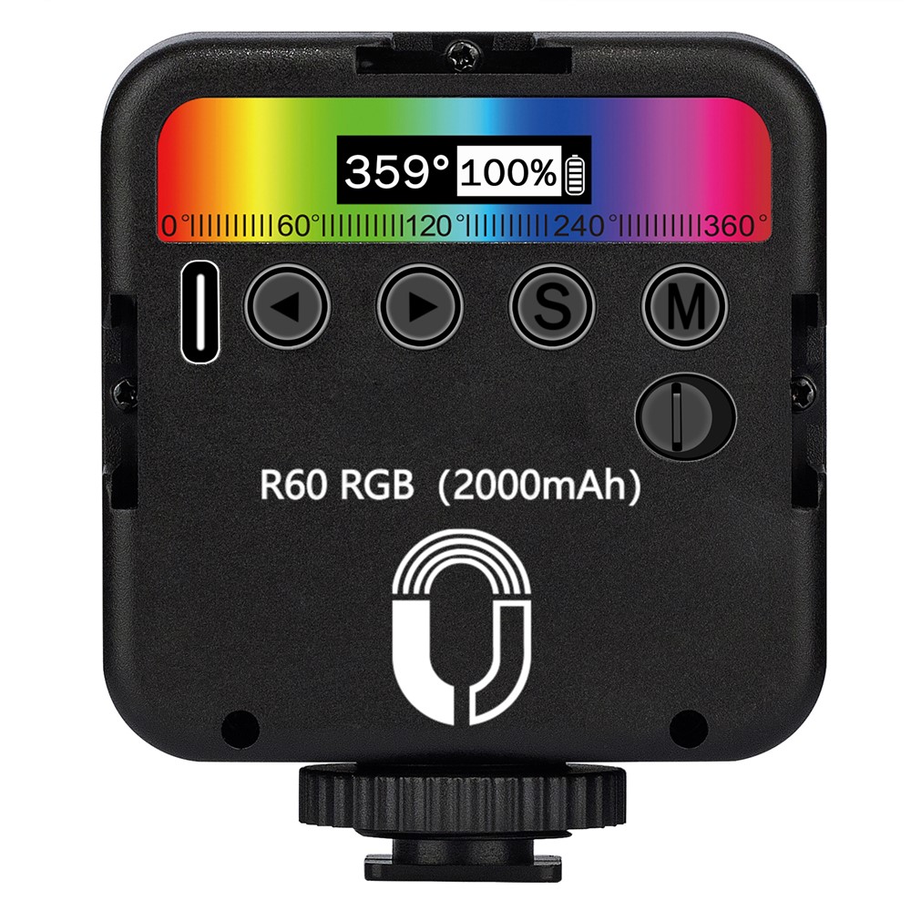 ADAI R60 Mini RBG Livestreaming Colorful Fill Light Ambient Lighting for Video/Vlog/Photography-8