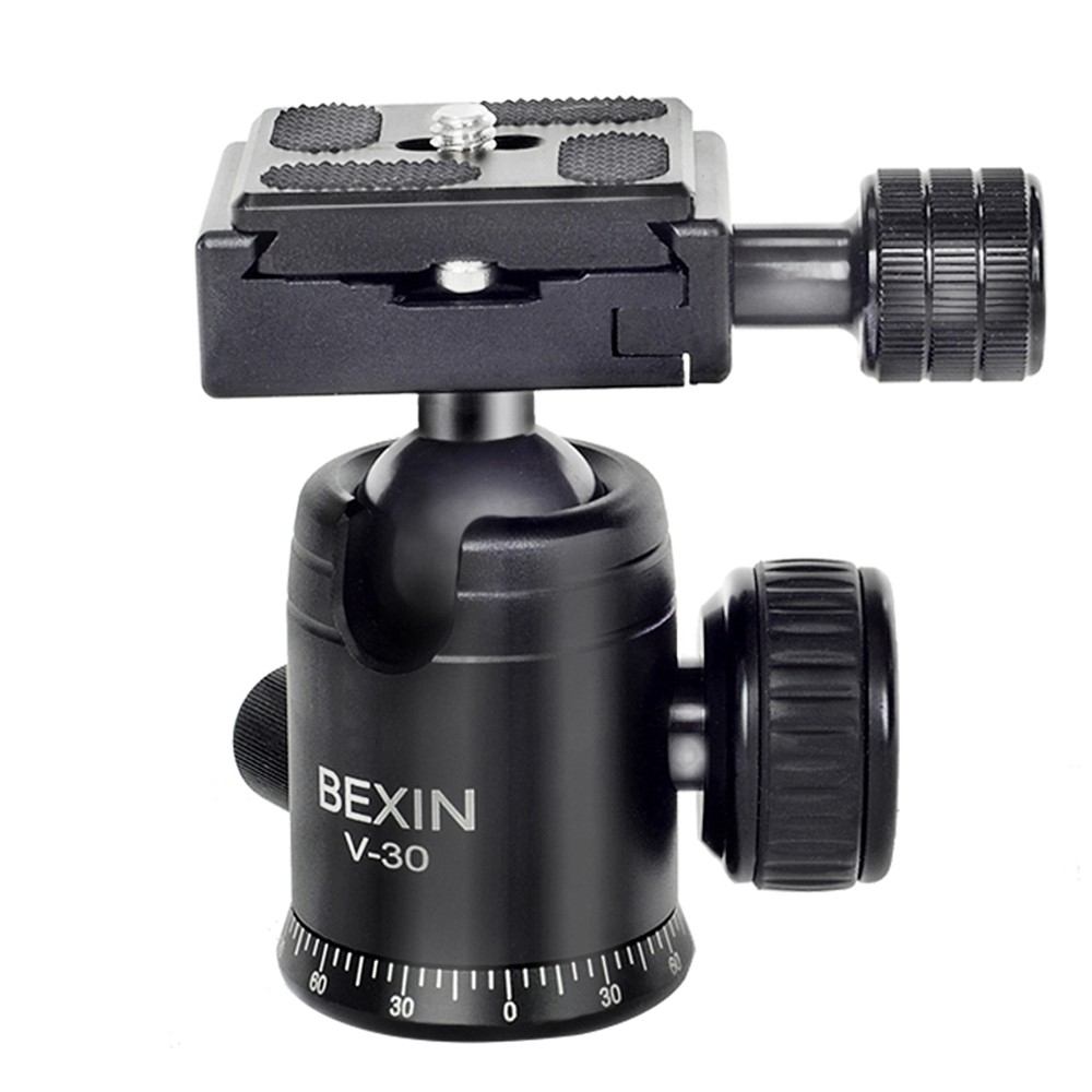 BEXIN V-30 Portable 360 Degree Rotating Ball Head Panoramic Shooting Camera Tripod Adapter-5
