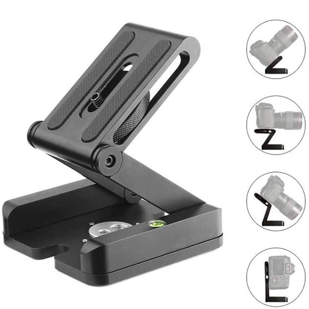 Z Type Tilt Tripod Head Folding Quick Release Plate for Canon Nikon Sony DSLR Stabilizer and Phone-2