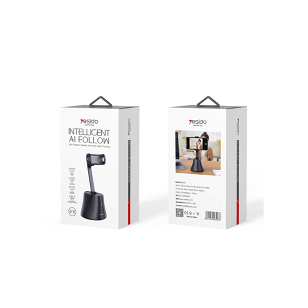 YESIDO SF10 360 Degrees Rotation Smart AI Follow Gimbal Face Tracking Phone Holder Stand for Live Broadcast Video Recording-9