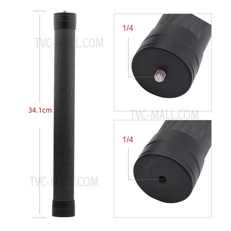 Max2888 Universal Carbon Fiber Extension Rod Pole for DJI OM 4 / Zhiyun Bar / Ronin S / Feiyu Vimble 2 Smooth 4 / OSMO Mobile 3/2 Stick Stabilizer-7