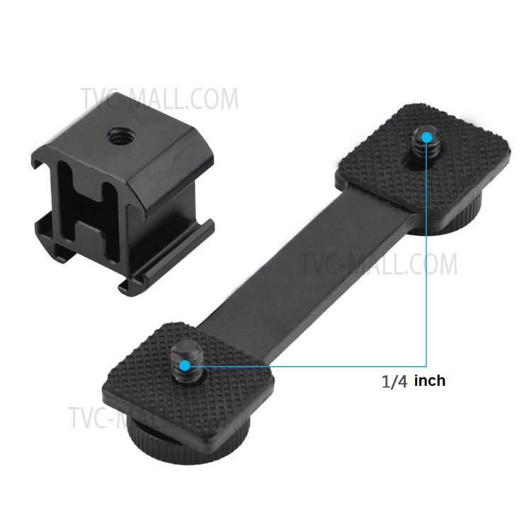HSP0013 LED Video Fill Light Mount Cold Shoe Microphone Holder for DJI OM 4 / OSMO Mobile 2/3 / Zhiyun Smooth 4 / Feiyu Vimble Vlog Pocket-2