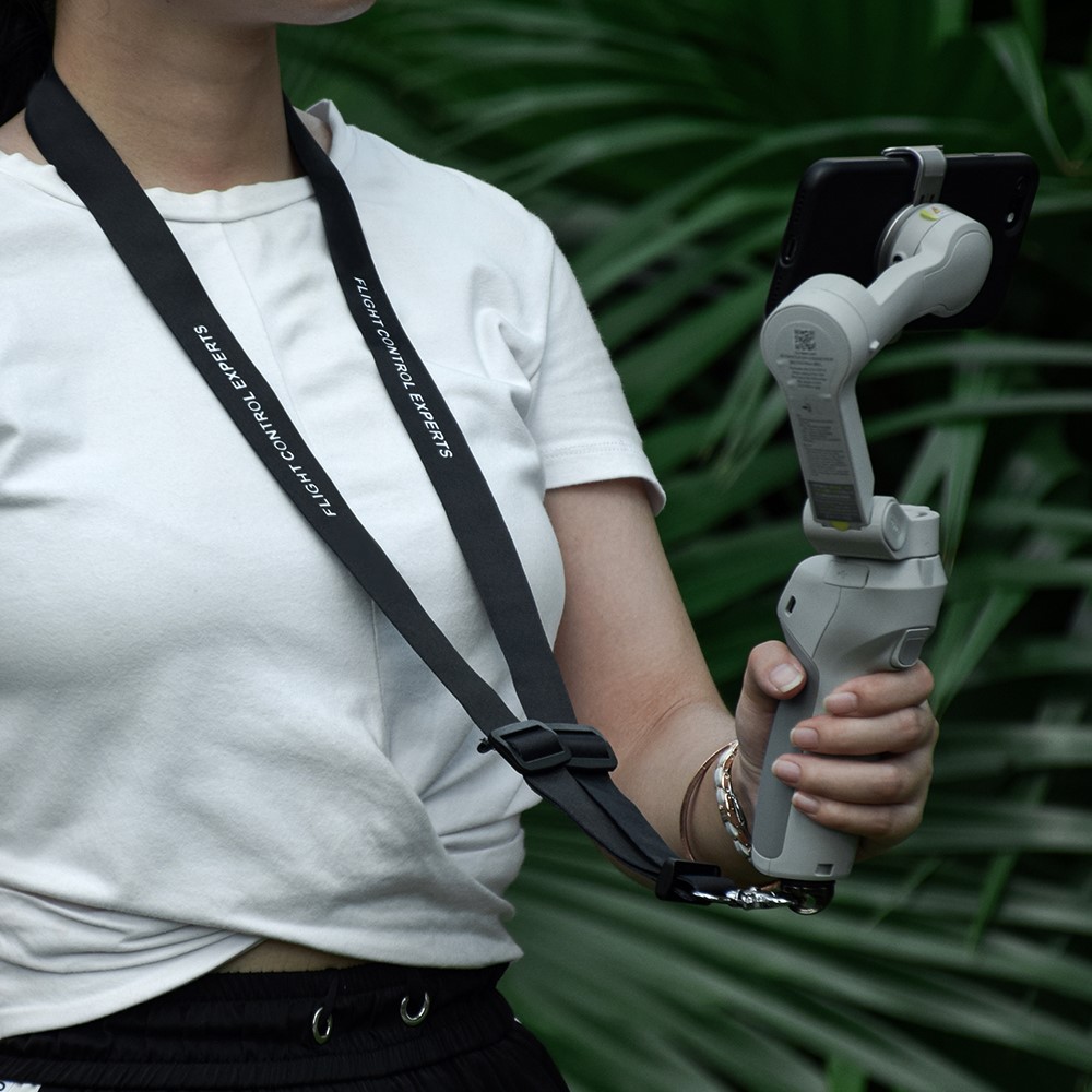 ZZCP5031/ZZCP5032 Handheld Gimbal Camera Safety Lanyard with Metal buckle Holder for Zhiyun Smooth 4 / Feiyu Vemble / DJI OM 4 - Black-6