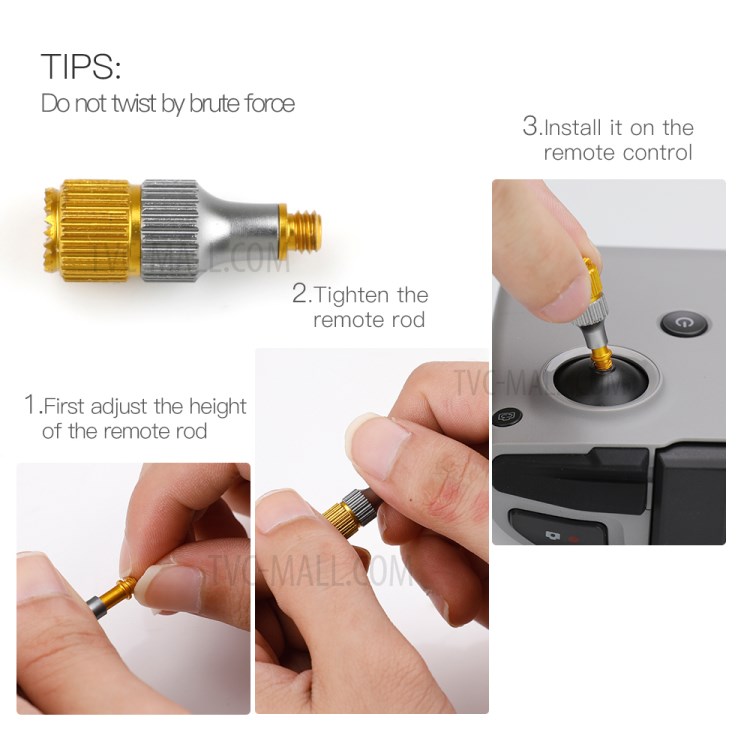 RCGEEK 2Pcs Metal Remote Control Joysticks Stick Thumb Rocker for DJI Mavic Air 2-12