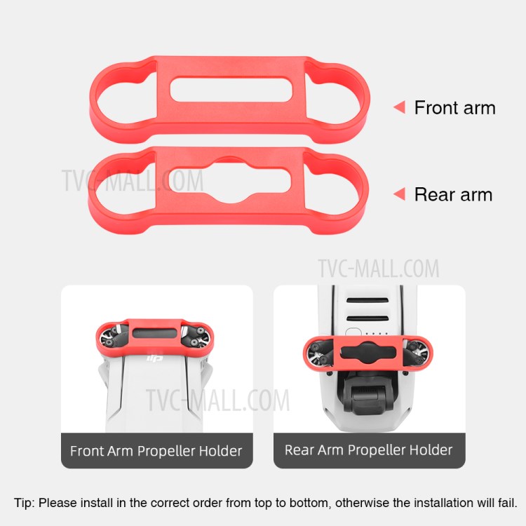 2PCS/Lot Propeller Holder Protector Stabilizer for DJI Mavic Mini Drone - Red-7