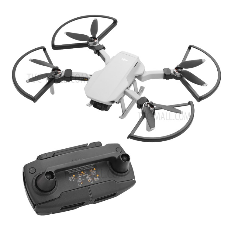 Propeller Guard + Remote Control Rocker Protector for Mavic Mini Drone - Black-4