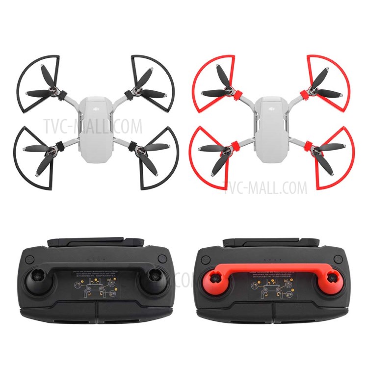 Propeller Guard + Remote Control Rocker Protector for Mavic Mini Drone - Black-7