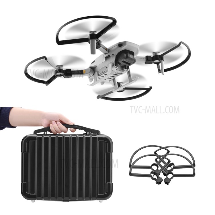 Storage Box Carrying Case + Quick Release Propeller Protector for DJI Mavic Mini Drone - Black-6