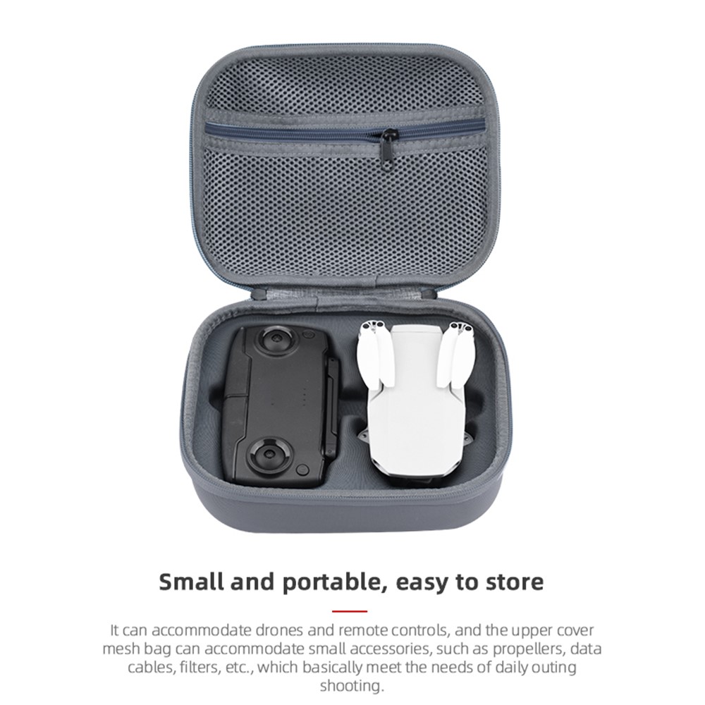 HSP7296 2-in-1 Portable Hard Shell Carrying Case Storage Bag for DJI Mavic Mini Drone-4