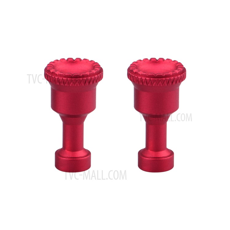 For DJI Mavic 2/Air Remote Controller Handle Thumb Rocker Metal Joysticks Detachable Protector (max2263) - Red-2