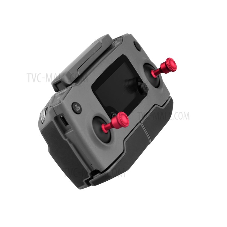 For DJI Mavic 2/Air Remote Controller Handle Thumb Rocker Metal Joysticks Detachable Protector (max2263) - Red-4