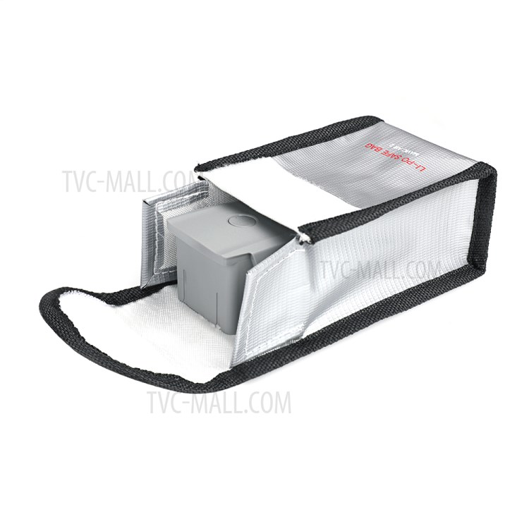 RCSTQ Li-Po Safe Battery Bag Fire-proof with Power Indicator for DJI Mavic Air 2 - Silver-6