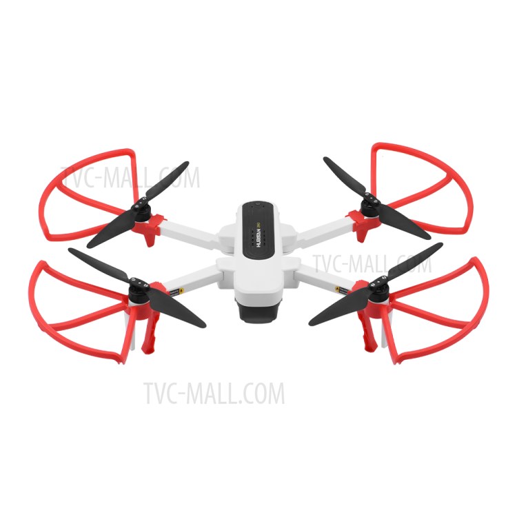 2 Pair Protection Rings + Propellers for HUBSAN ZINO H117S - Red/Black-6