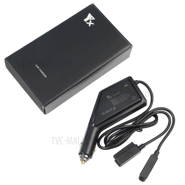 3-in-1 Dual-Battery Car Charger Safe Fast Remote Controller Outdoor Charging Intelligent with USB Port for DJI Mavic Pro-9