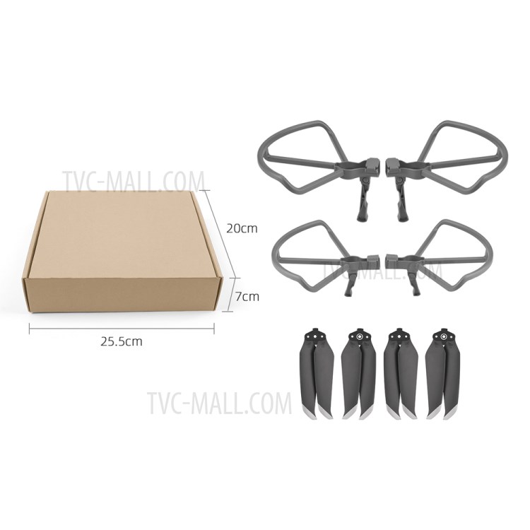 Low-Noise Propellers 7238 Propellers & Propeller Guard for DJI Mavic Air 2-4