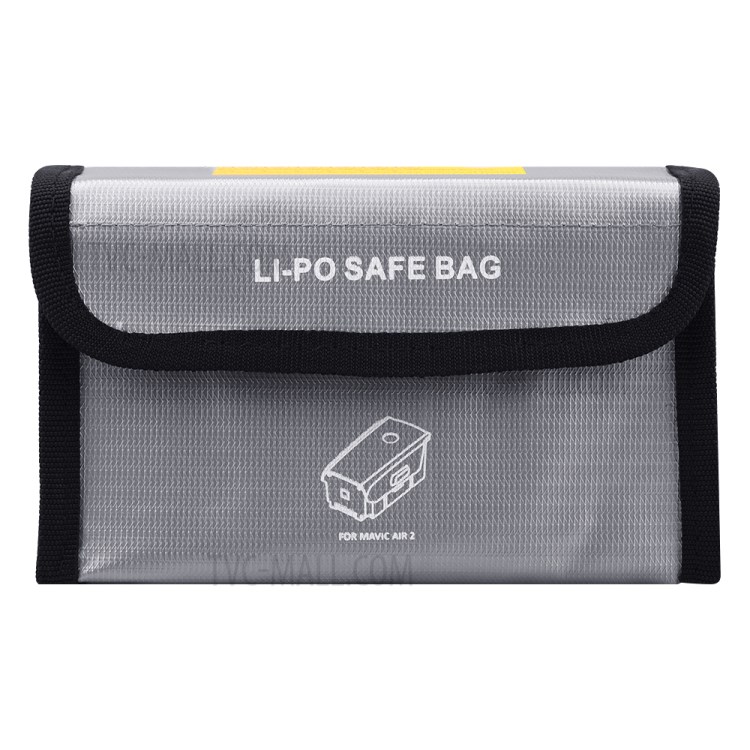 Silver Li-Po Battery Explosion-proof Safety Protection Bag for DJI Mavic Air 2 Drone, Size: 17 x 5.5 x 10.5cm-2