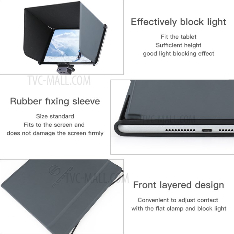 RCGEEK 22cm Monitor Sun Hood Sunshade for DJI OSMO Pocket/Mavic Pro-18