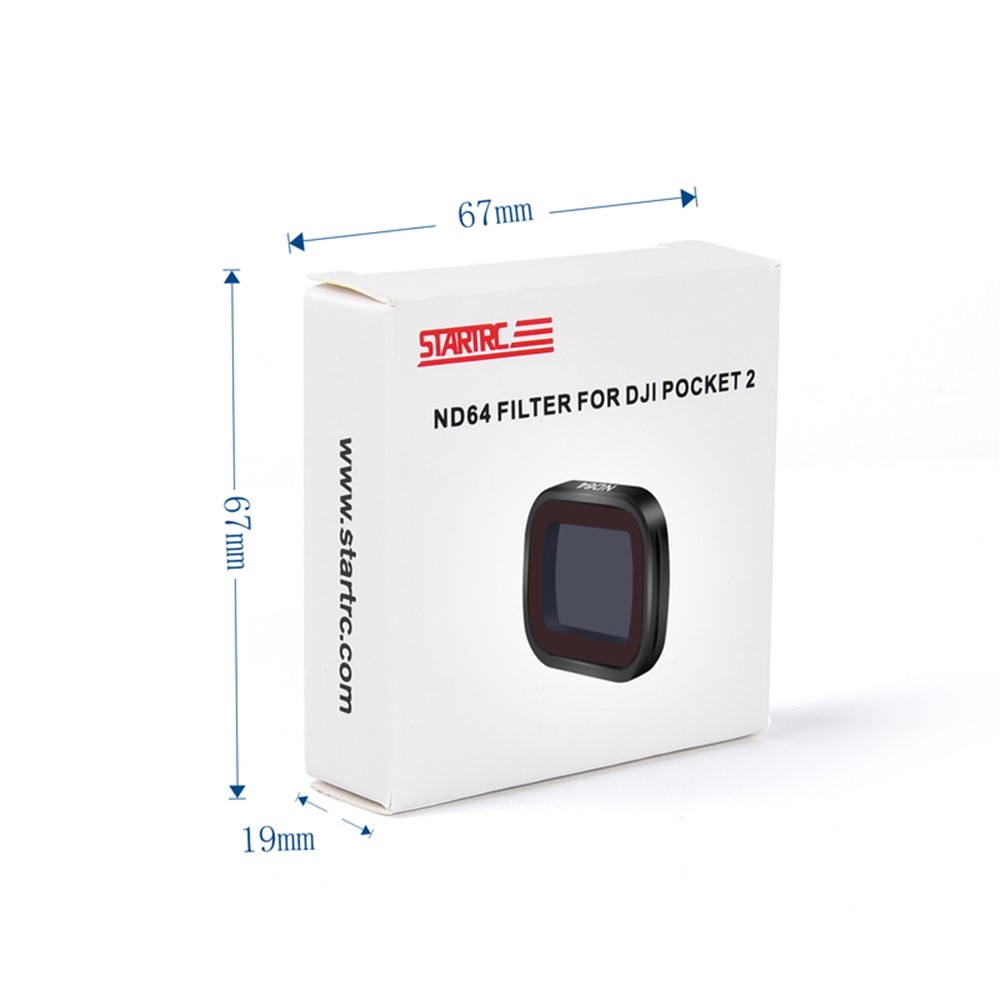 STARTRC Professional Camera Lens Filter for DJI Pocket 2 Handheld Gimbal, ND64-10