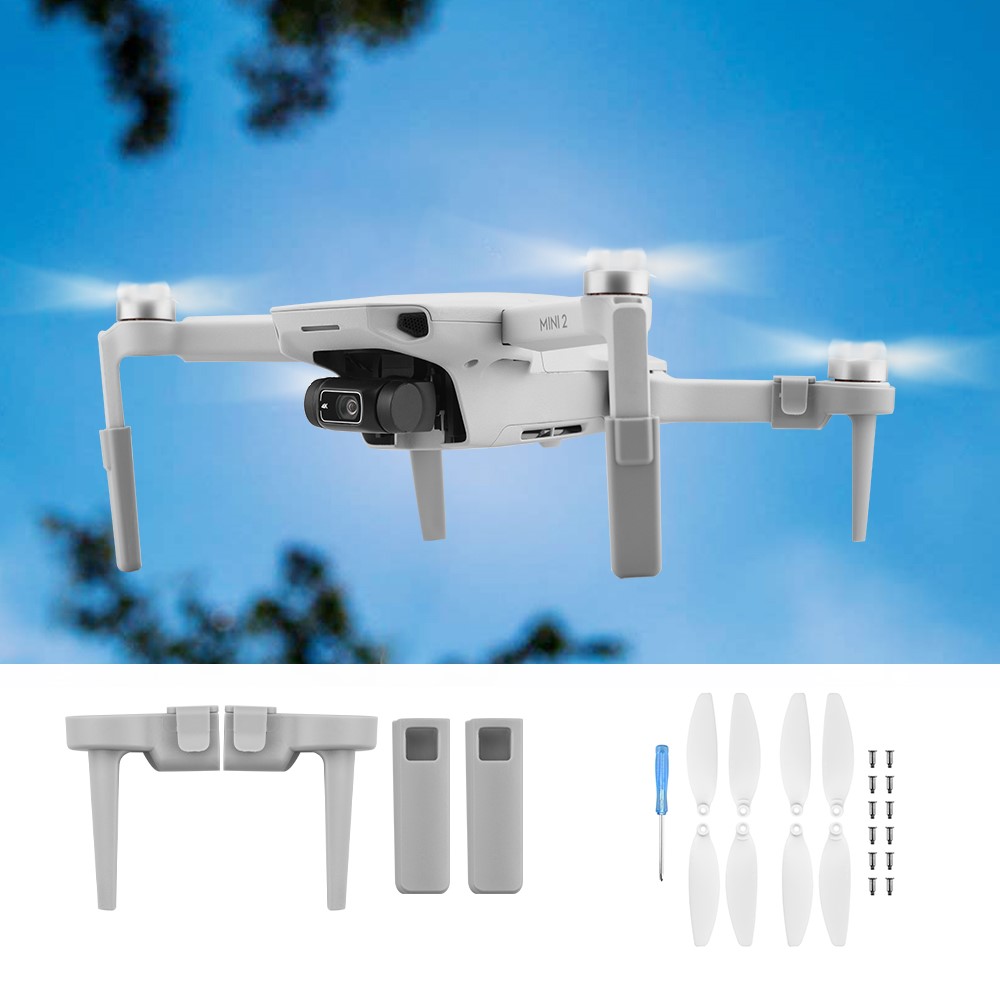 2-Piece Set White Propeller Landing Gear Stand for DJI Mavic Mini/Mini 2-1