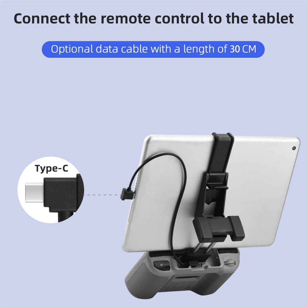 30cm Type-C to Type-C Data Cable Wire Cord + Tablet Holder for DJI Mavic Air 2 / Mavic Mini 2 Drone-3