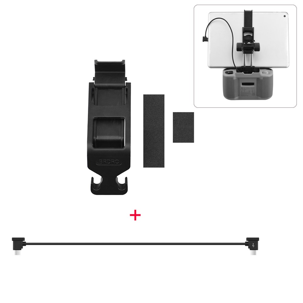 30cm Type-C to Micro USB Data Wire Cord Cable + Tablet Bracket for DJI Mavic Air 2 / Mavic Mini 2 Drone Remote Control-1