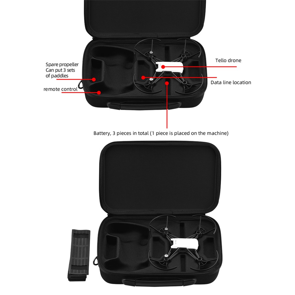 Portable Single Shoulder Storage Bag Nylon Carrying Case for Tello Drone Accessories-5
