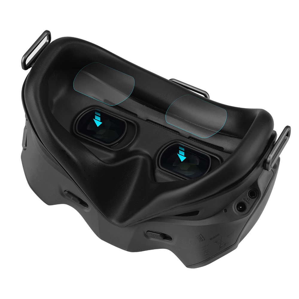 1 Pair EWB8446_1 Dust-proof Anti-Scratch Tempered Glass Protector for DJI FPV Combo Glasses-5