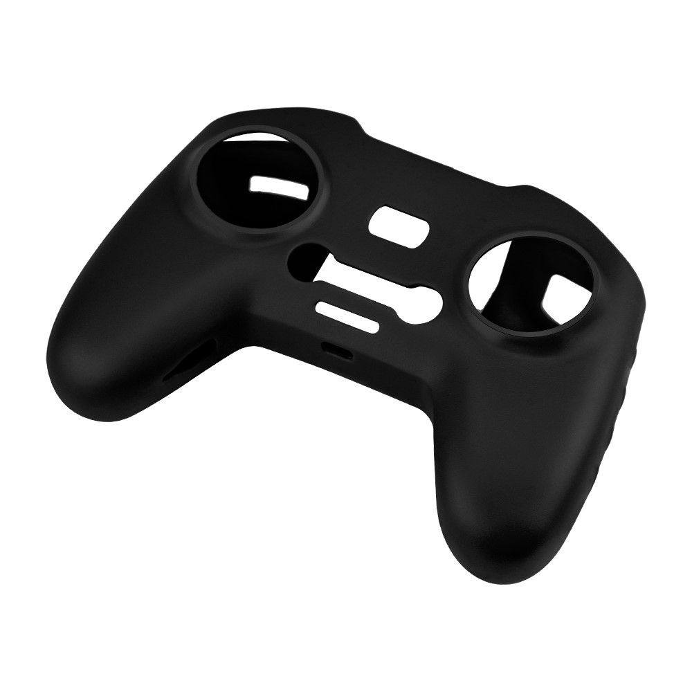 EWB8494_2+max2473 Soft Silicone Sleeve Anti-scratch Protective Cover with Lanyard for DJI FPV Combo Remote Controller - Black+Black-2