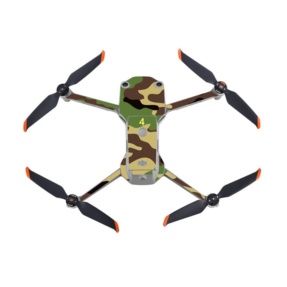 STARTRC Anti-Scratch Protective Decal Decorative PVC Stickers Set for DJI Mavic Air 2S - Camouflage Green-5