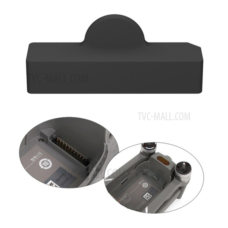 SUNNYLIFE Silicone Dustproof Drone Body Protector Plug Cover Cap for DJI Mavic 2 Pro/Zoom - Black-1