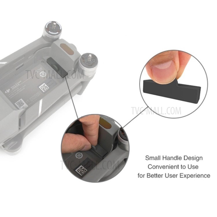 SUNNYLIFE Silicone Dustproof Drone Body Protector Plug Cover Cap for DJI Mavic 2 Pro/Zoom - Black-4
