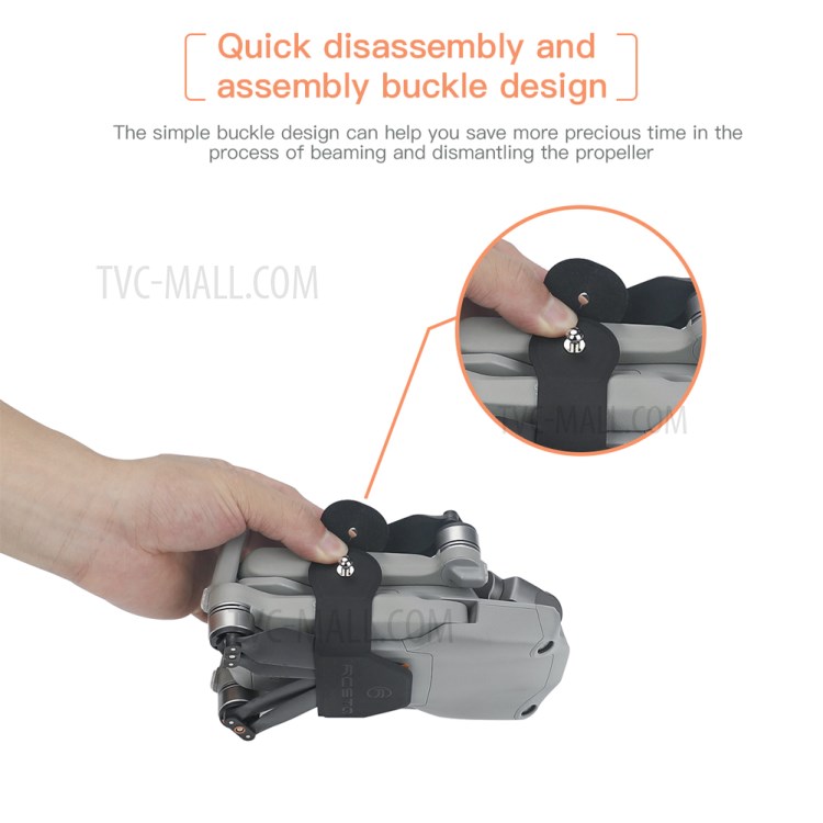 RCSTQ Propeller Fixing Strap Microfiber PU Belt for DJI Mavic Air 2 2S Drone-6