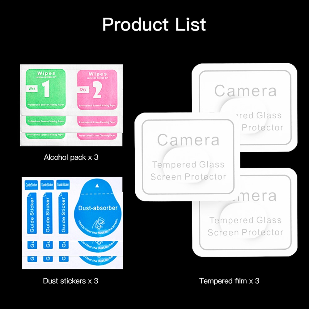 3Pcs RCSTQ HD Screen Protector Anti-Scratch Tempered Glass Lens Film for FIMI X8 Mini Drone Accessories-9