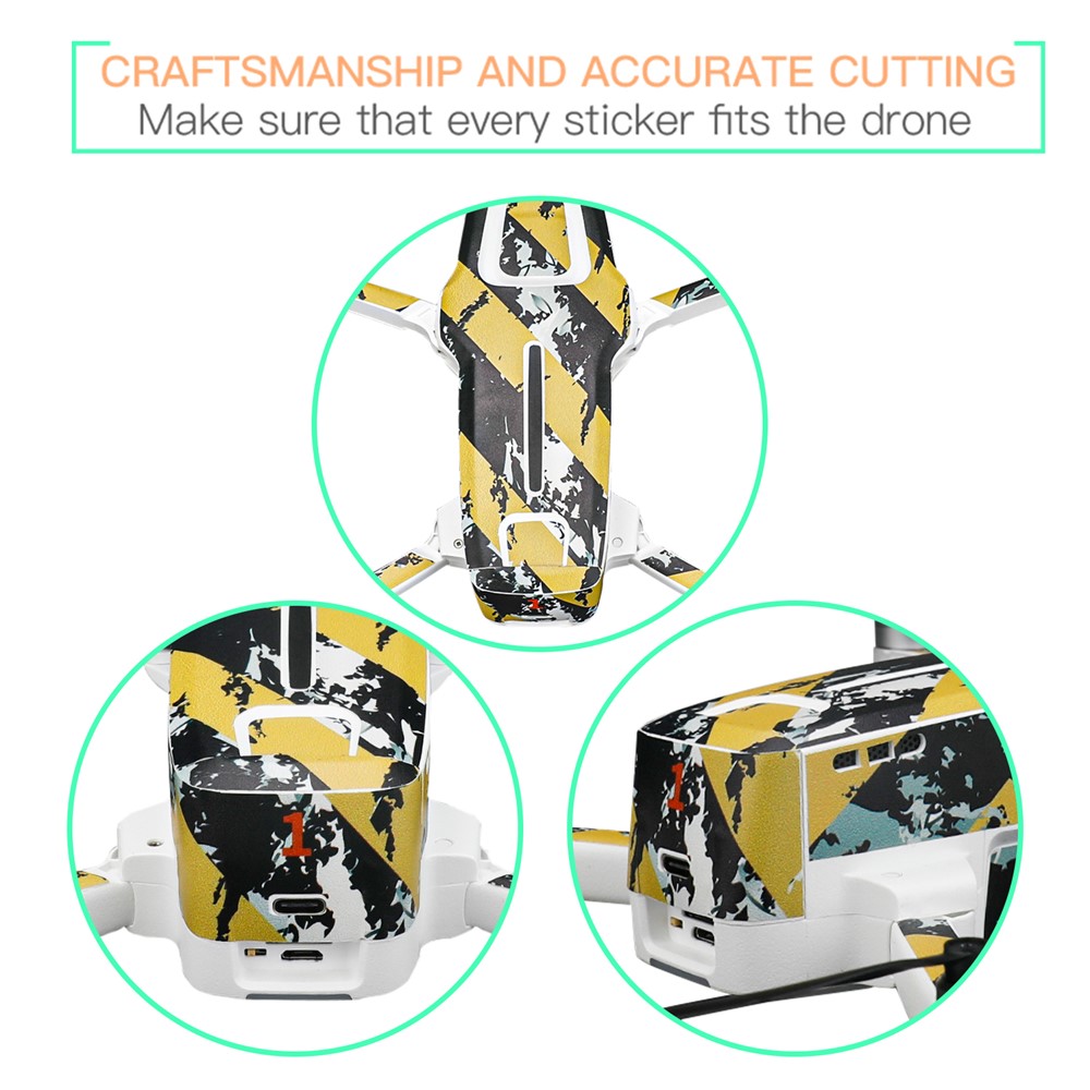 RCSTQ Colorful Drone Body Sticker Decal for FIMI X8 Mini - SL02-4
