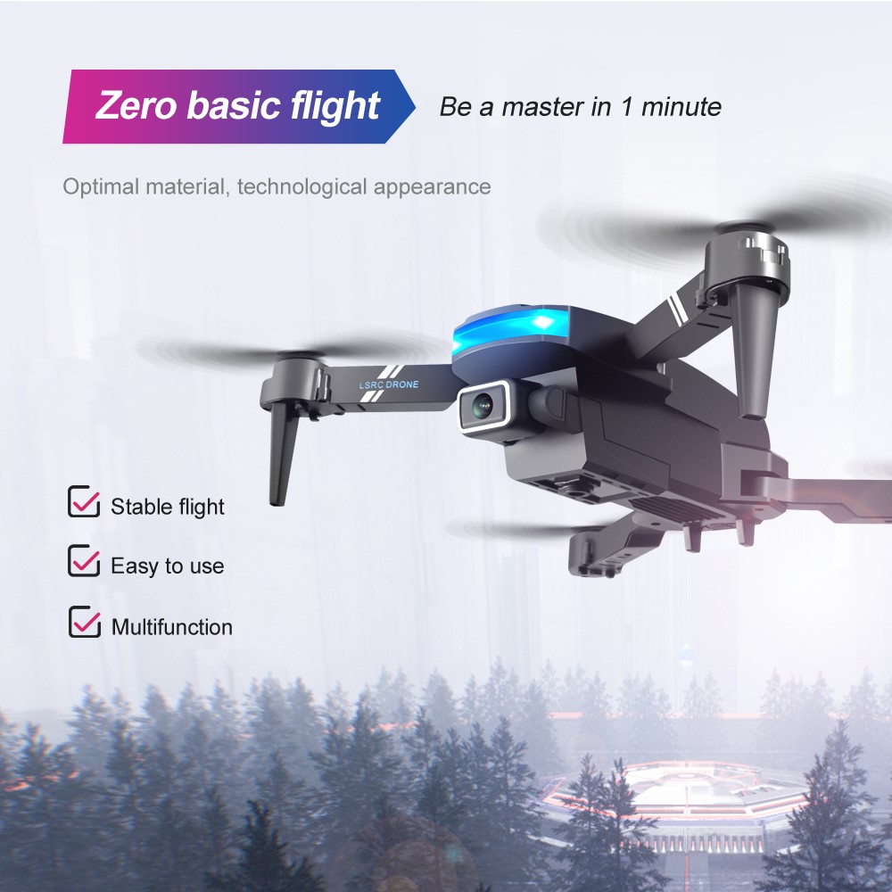 LSRC LS-878 4K HD Duale Kameras WIFI FPV RC DRONE Smart Hover-Höhenhalterung Faltbarer Quadcopter Hubschrauber-2