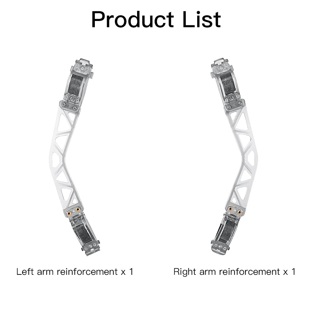 1 Pair RCSTQ Drone Arm Bracers Aircraft Arm Reinforcement Protector for DJI FPV-6