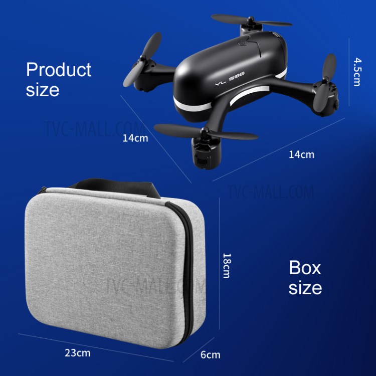 S88 4K HD Aerial Photos Mini Drone Quadcopter Optical Flow Positioning RC Plane with Dual Cameras Single Battery - Black-12