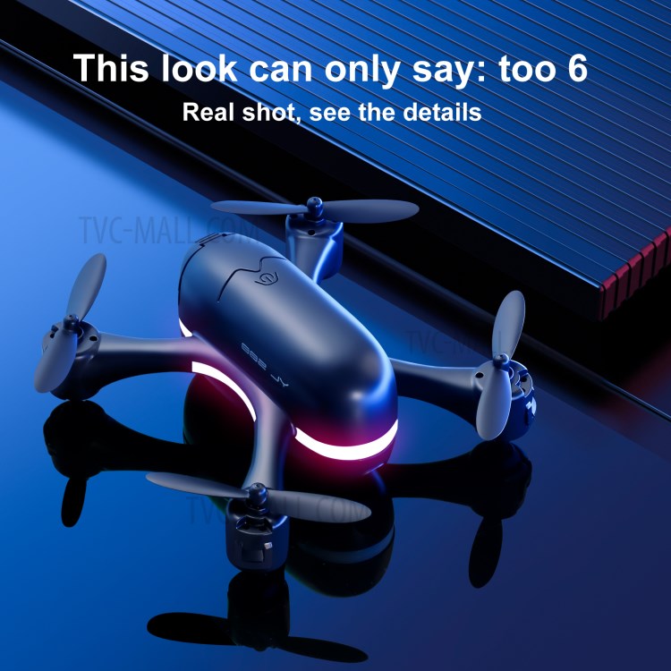 S88 4K HD Aerial Photos Mini Drone Quadcopter Optical Flow Positioning RC Plane with Dual Cameras Single Battery - Black-2