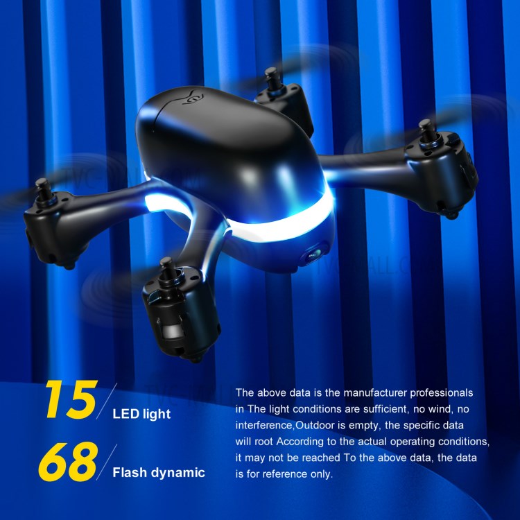 S88 4K HD Aerial Photos Mini Drone Quadcopter Optical Flow Positioning RC Plane with Dual Cameras Single Battery - Black-5