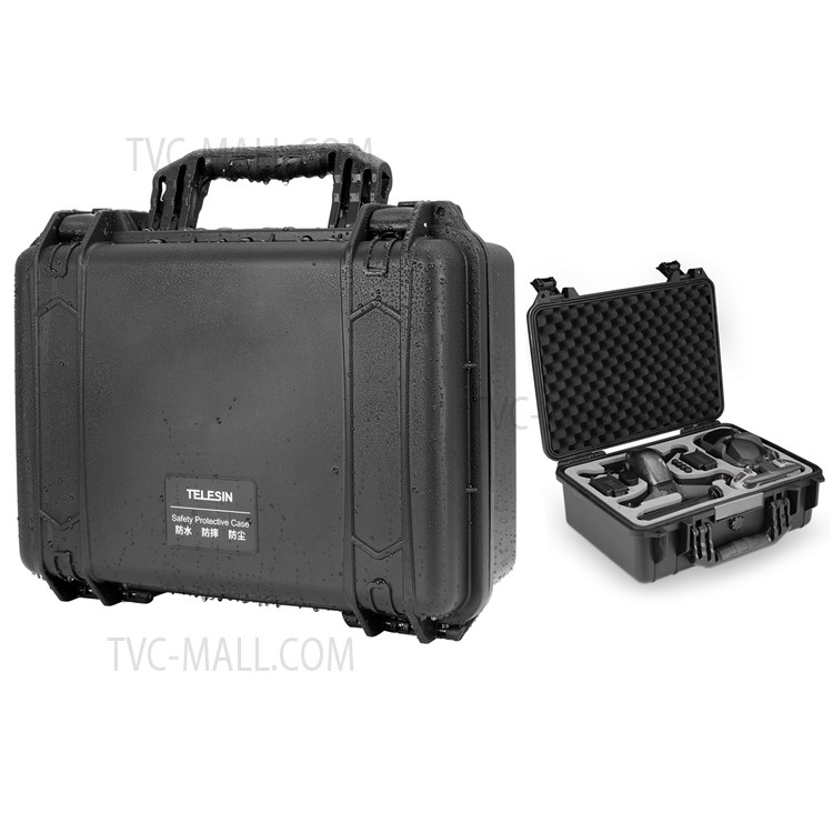 TELESIN DJ-BAG-013 Portable Waterproof Shockproof Dustproof Storage Box Tote Carrying Case for DJI FPV Drone Accessories-1
