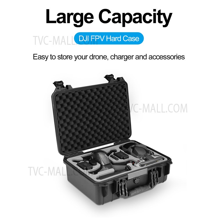 TELESIN DJ-BAG-013 Portable Waterproof Shockproof Dustproof Storage Box Tote Carrying Case for DJI FPV Drone Accessories-3