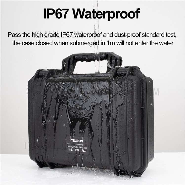 TELESIN DJ-BAG-013 Portable Waterproof Shockproof Dustproof Storage Box Tote Carrying Case for DJI FPV Drone Accessories-6
