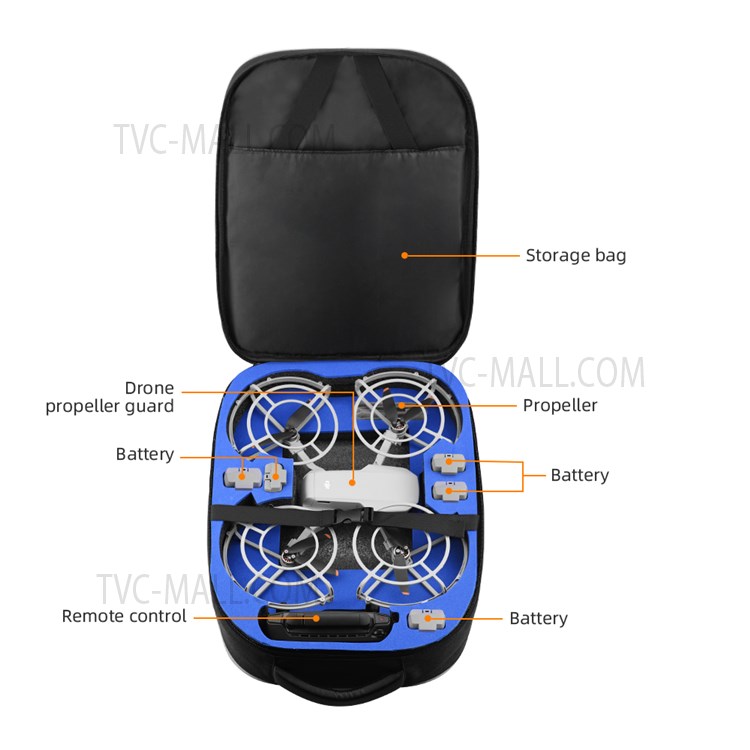 High-quality Protective Ring Backpack Storage Bag for Mavic Mini/Mini SE - Black-9