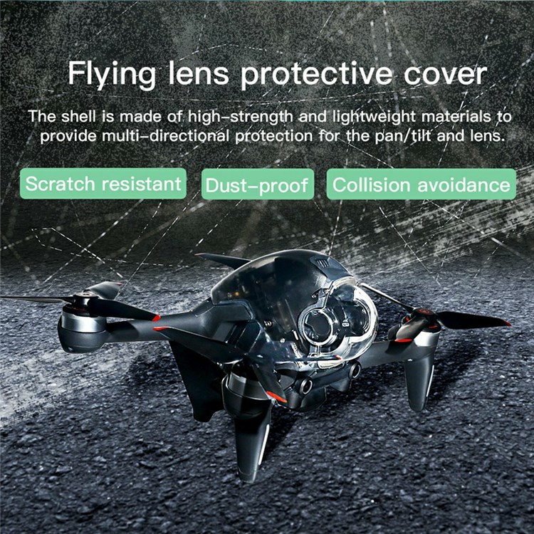 EWB8869 Non-removable Anti-collision PTZ Lens Protective Cover Lid for DJI FPV Combo Drone-10