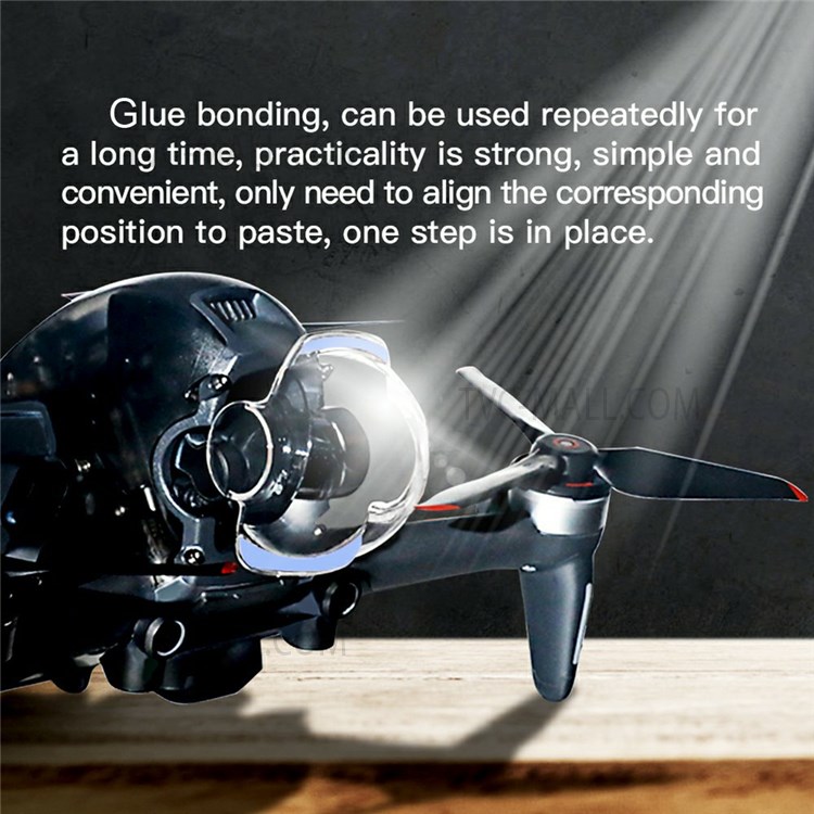 EWB8869 Non-removable Anti-collision PTZ Lens Protective Cover Lid for DJI FPV Combo Drone-11
